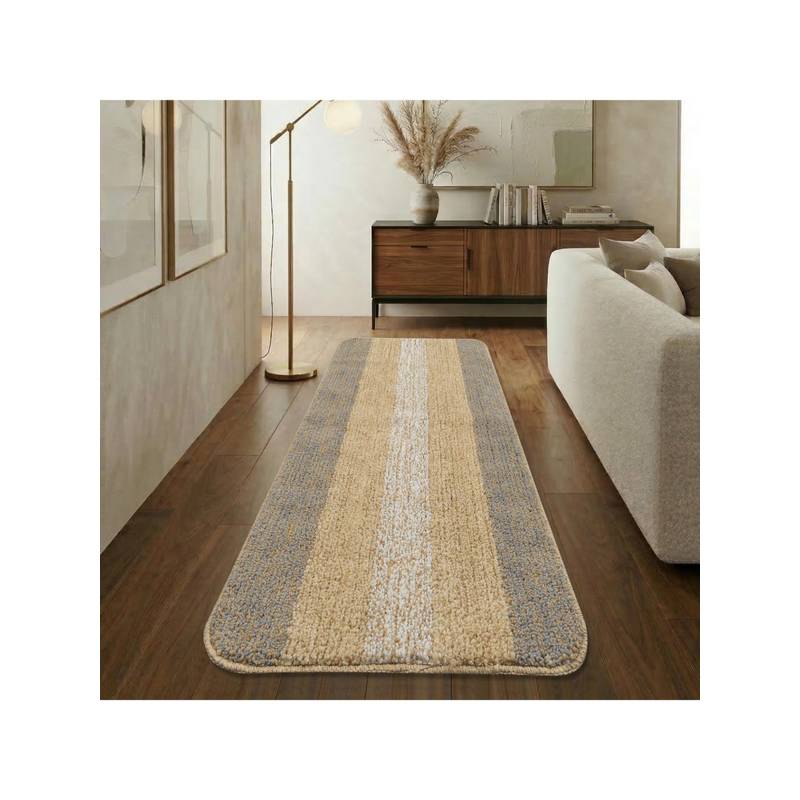Saral Home Soft Microfiber Anti-Skid Runner-Taupe (50 x 100 cm)