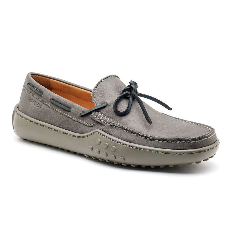 Ruosh Grey Driver Casual Loafers For Men (UK 8)