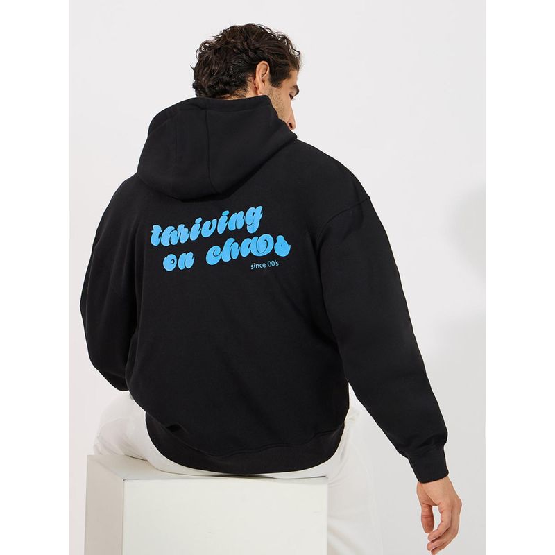 Buy Styli Men Back Print Heavy Oversized Fit Hoodie Online