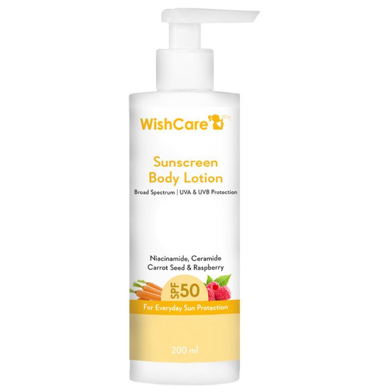 Buy WishCare Sunscreen Body Lotion SPF 50 Broad Spectrum PA+++ UVA