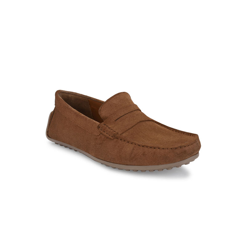 CARLO ROMANO Suede Leather Chiku Slip On Driving Moccasins (UK 6)