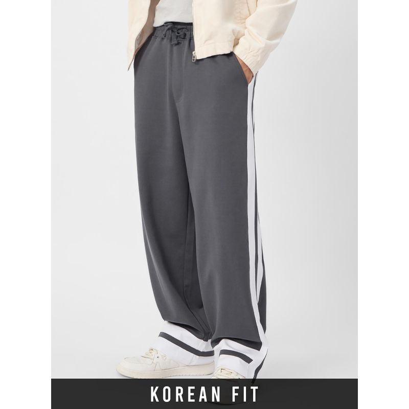The Souled Store Originals Grey Men's Korean Joggers (36)