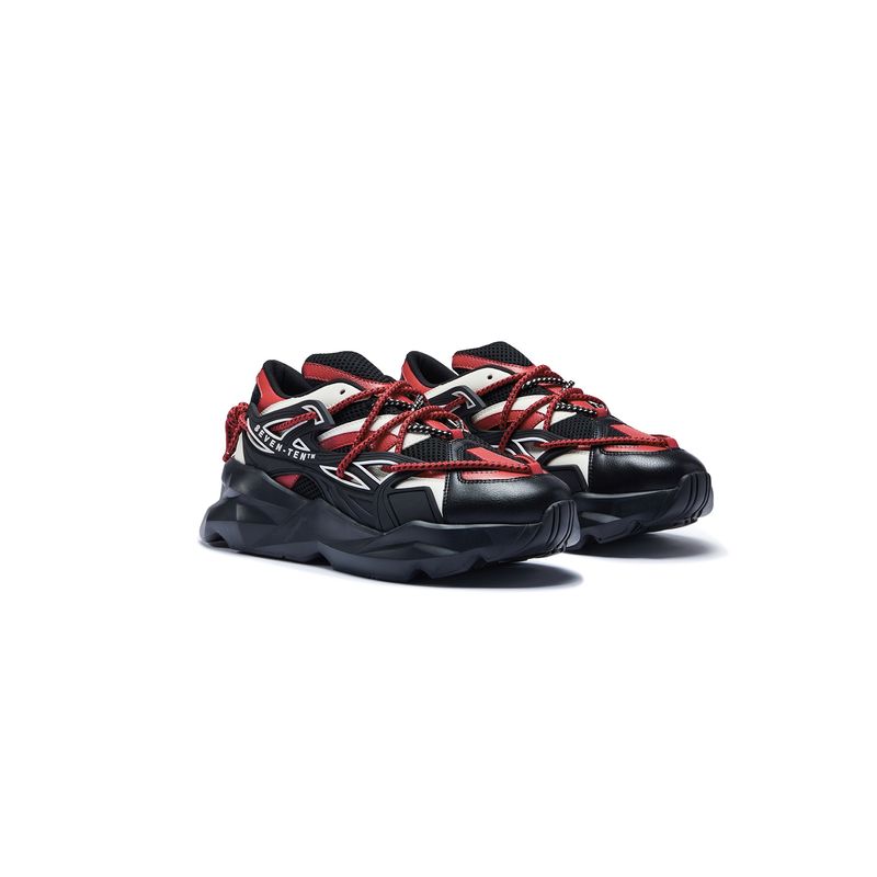 7-10 742 Crimson Black Sneakers (UK 6)