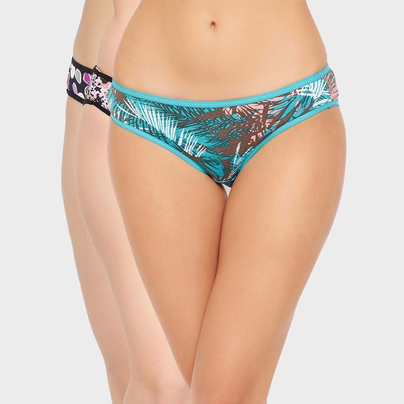 Clovia Pack Of 3 Low Waist Printed Bikini PantyMultiColor Buy Clovia Pack Of 3 Low Waist