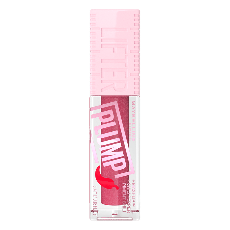 Maybelline New York Lifter Plump, Hydrating Lip Plumping Gloss with Chilli Pepper-Mauve Bite