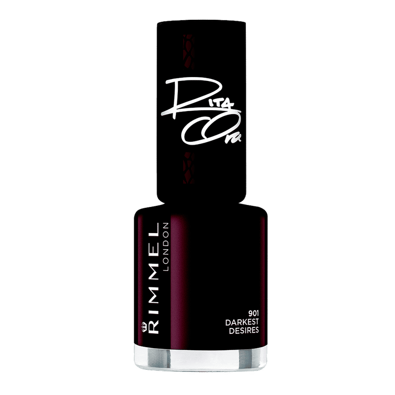 Rimmel London 60 Seconds Super Shine Nail Polish-Rita's Black 900