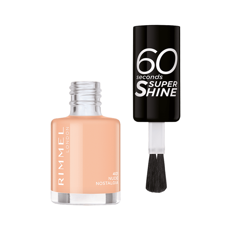Rimmel London 60 Seconds Super Shine Nail Polish-Nude Nostalgia 401