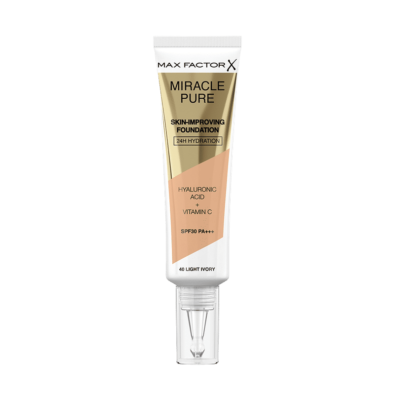 Max Factor Miracle Pure Skin Improving Foundation-Light Ivory 40