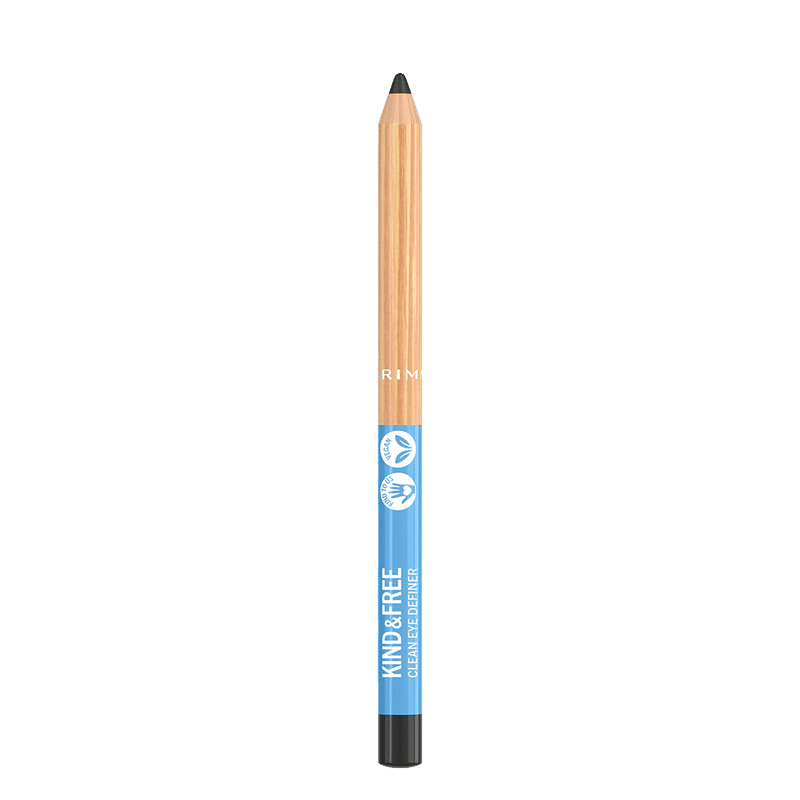 Rimmel London Kind & Free Clean Eyeliner Pencil, 001 Pitch-Pitch 001