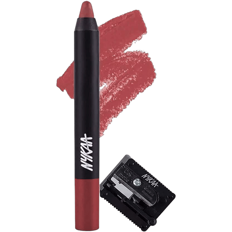 Nykaa Cosmetics Matte-Ilicious Lip Crayon-Jade Rose 11