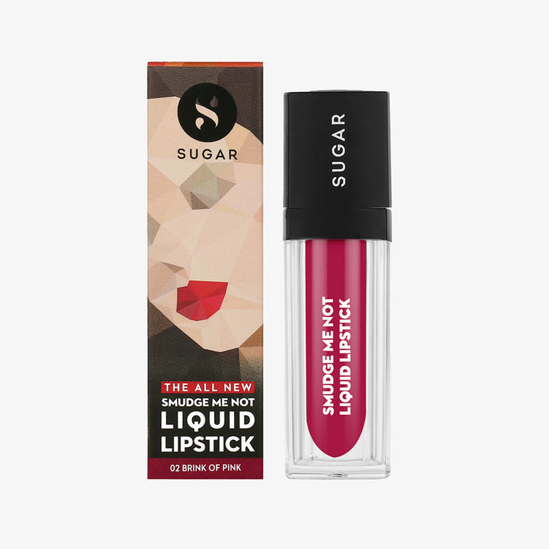 Sugar Cosmetics Smudge Me Not Liquid Lipstick-02 Brink Of Pink