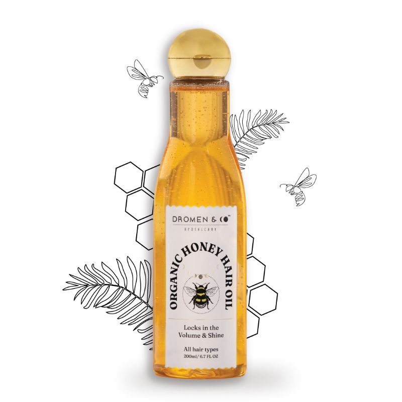 Dromen & Co Organic Honey Hair Oil For Volume & Shine