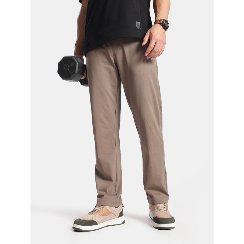 Jockey SP27 Men Super Combed Cotton Active Wear Trackpants - Dark Khaki (S)