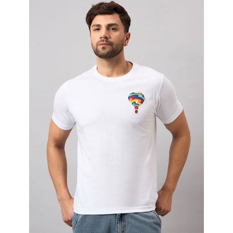 Club York White Chest Embroidery T-Shirt (2XL)