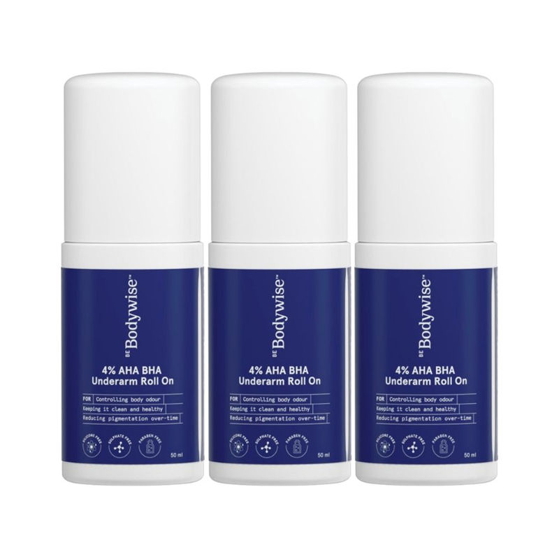 Be Bodywise 4% AHA BHA Underarm Roll On - Helps Promotes Glowing ...
