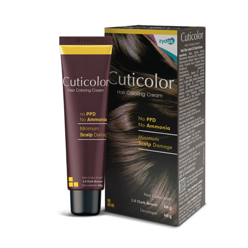 Cuticolor Permanent Hair Color Cream - Dark Brown