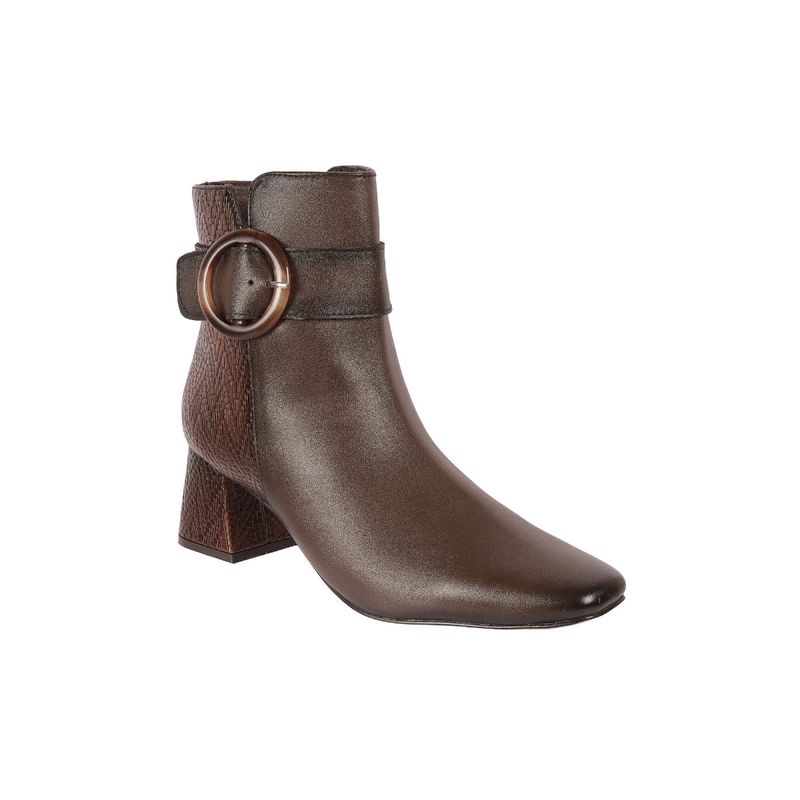Brown Polka Dot Women's Boots