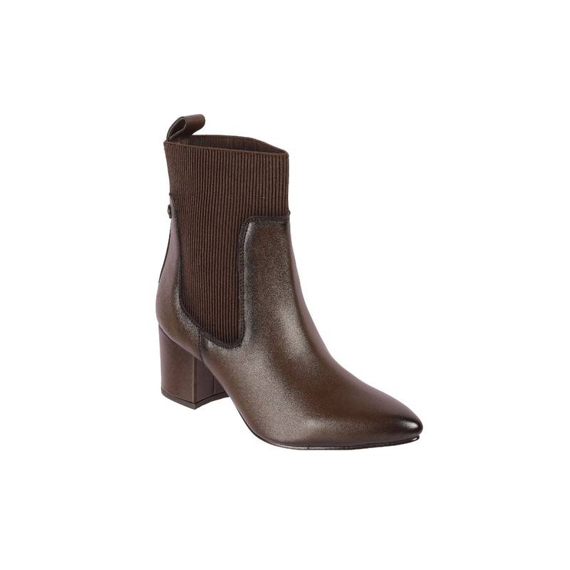 Metro Women Brown Chelsea Boots (EURO 36)