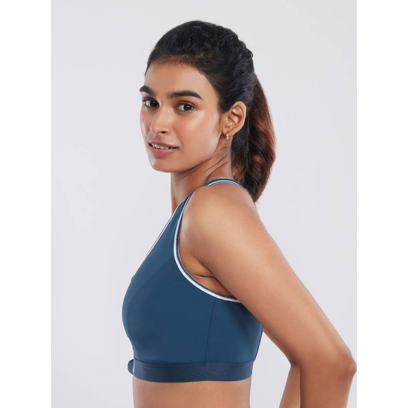 Nykd by Nykaa Supportive High Impact Sports Bra-NYK303 Moonlit Ocean (34B)