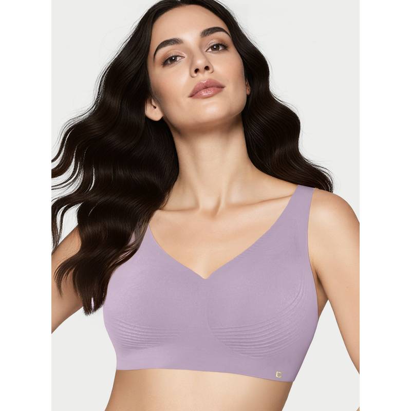 Enamor Innovations Invisi Encircle Lift Seamless Wire Free Padded High Coverage Bra (L)