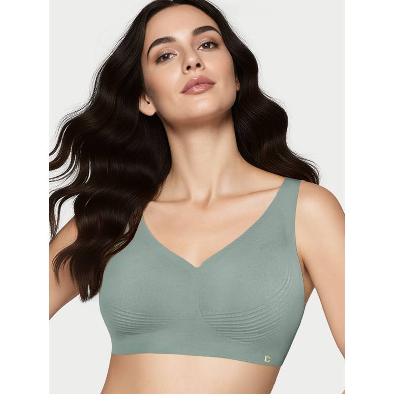 Enamor Innovations Invisi Encircle Lift Seamless Wire Free Padded High Coverage Bra (M)