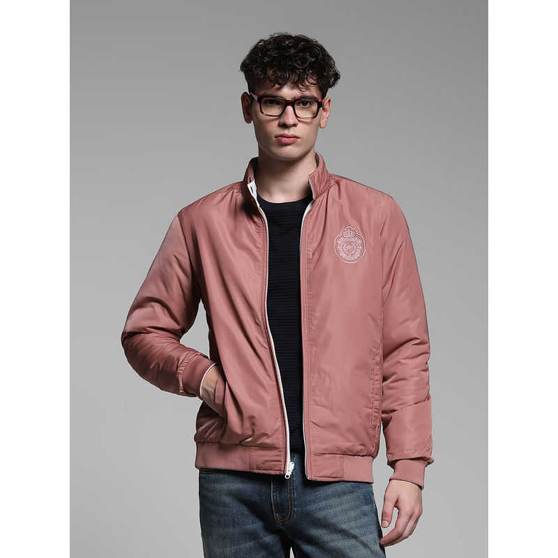 Jack & Jones Pink Regular Fit Bomber Reversible Jacket (M)