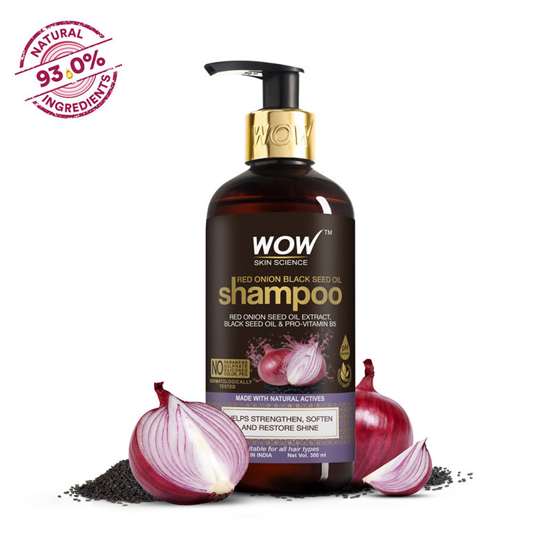 WOW Skin Science Red Onion Black Seed oil Shampoo For Hair Growth And Hair Fall Control