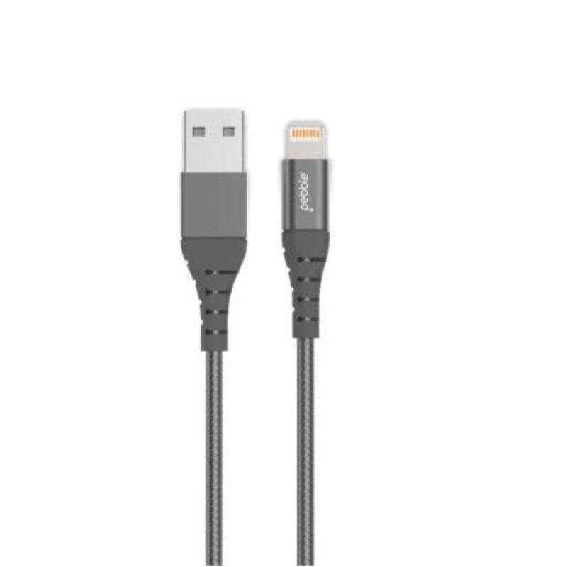 Pebble Mfi Certified   Lightning Nylon Braided Usb Cable  1meter 