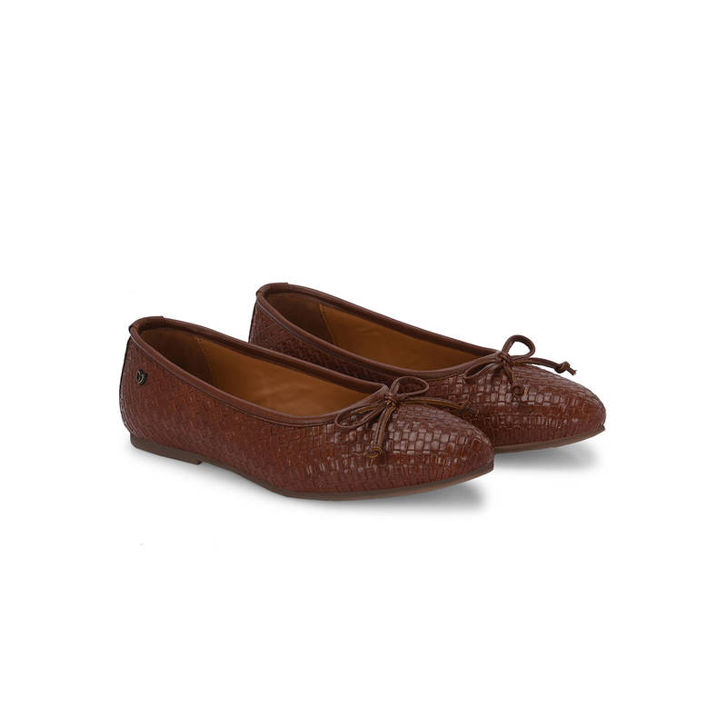 Delize Women Brown Ballerinas (UK 3)