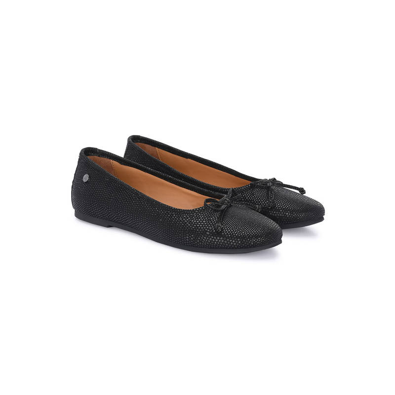 Delize Women Black Ballerinas (UK 3)