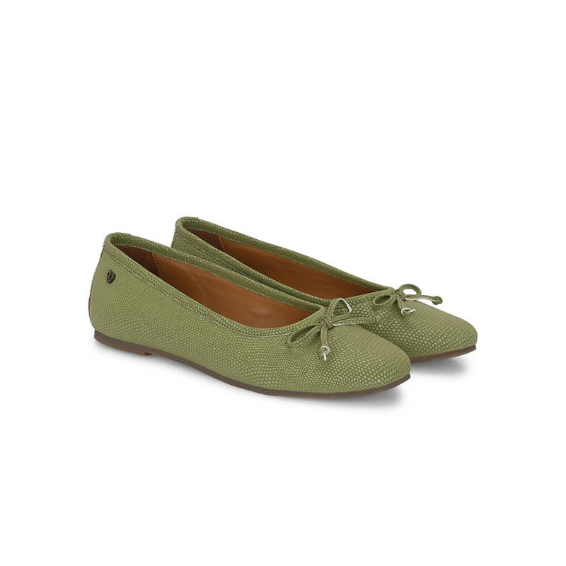 Delize Women Green Ballerinas (UK 6)