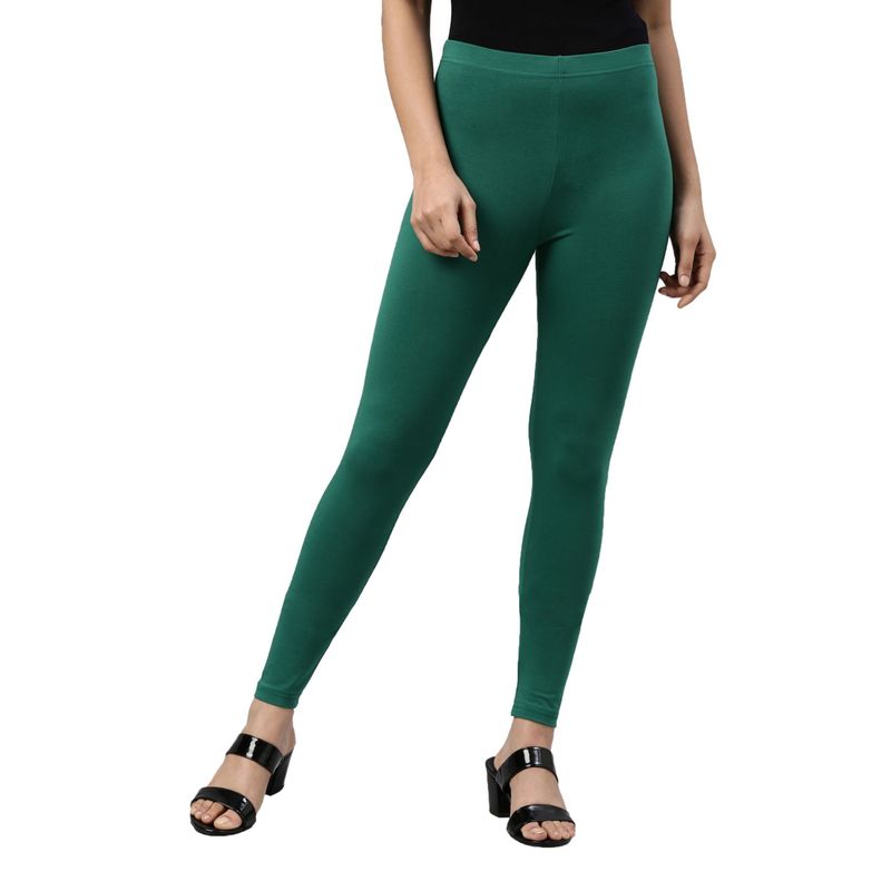 Cotton And Lycra Blended Casual Wear Ankle Length B Green Premium Leggings  at Rs 180 in Howrah