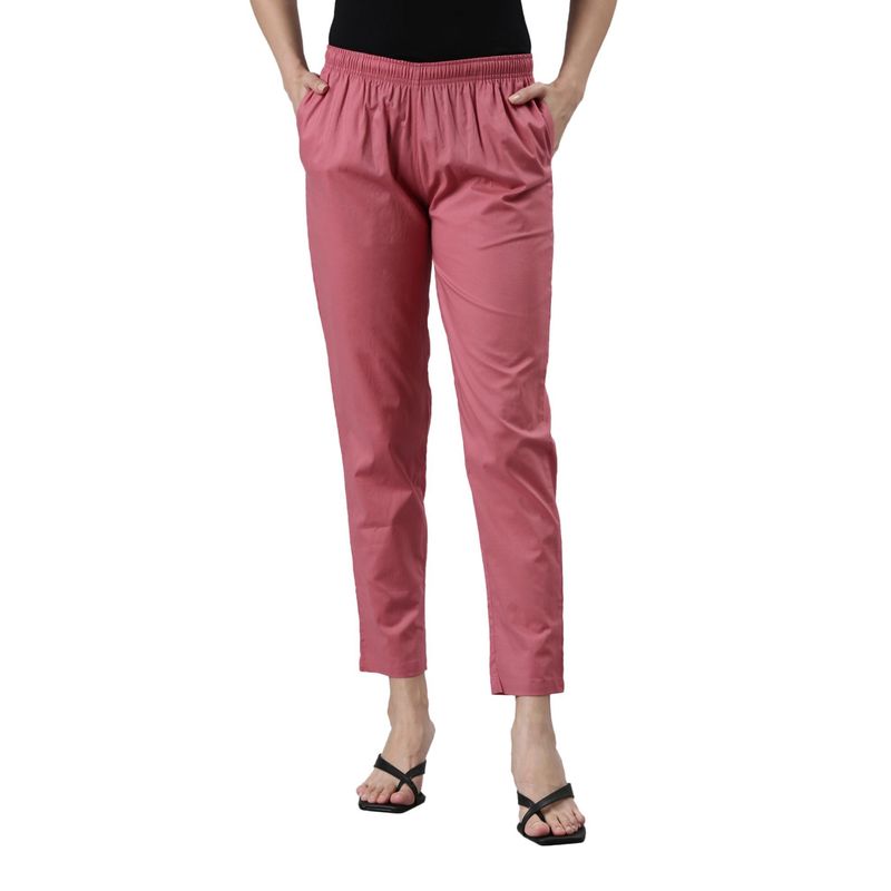 Buy Pink Cotton Silk Embroidered Zardozi Work Hem Pant For Women by Pants  and Pajamas Online at Aza Fashions.