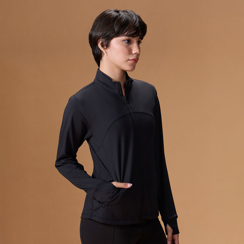 Buy Kica Gym Training Jacket in Second SKN Fabric With Pockets Online