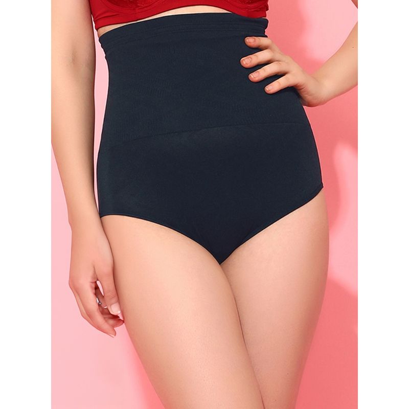 Clovia Tummy Tucker With Silicon Grips - Navy (XXL)