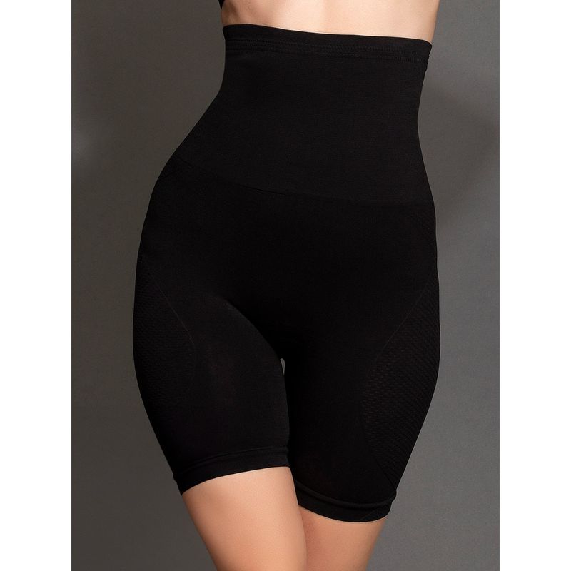 Clovia 4-In-1 Shaper - Tummy, Back, Thighs, Hips - Black (XXL)