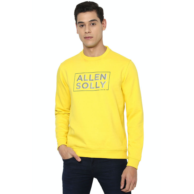 Allen Solly Yellow Sweatshirt (S)