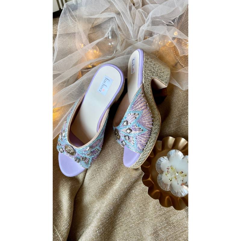 Fuchsia by Aashka Mehta Pastel Dreams Heels Sandal (EURO 36)
