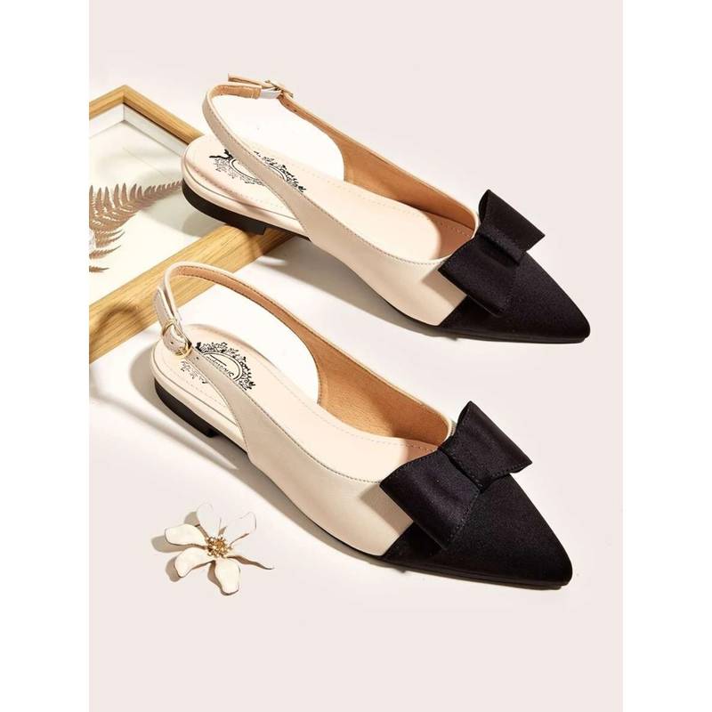Shoetopia Women Stylish Uppper Bow Black Ballerina (EURO 37)