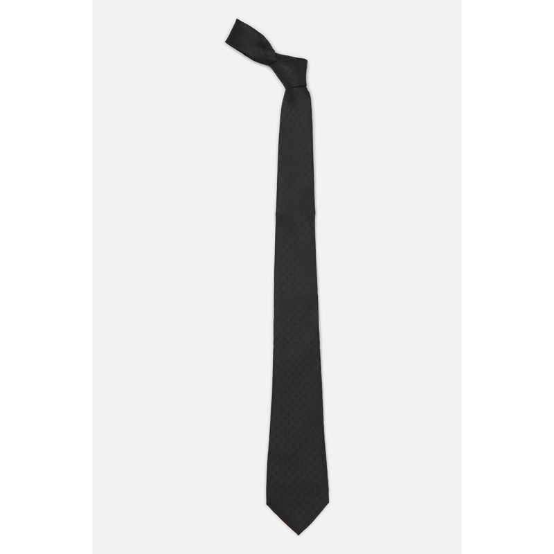 Peter England Men Black Textured Tie Buy Peter England Men Black