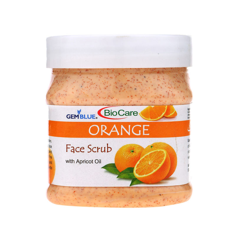 GEMBLUE BioCare Orange Face Scrub: Buy GEMBLUE BioCare Orange Face Scrub  - BEST FACE SCRUBS IN INDIA FOR OILY SKIN
