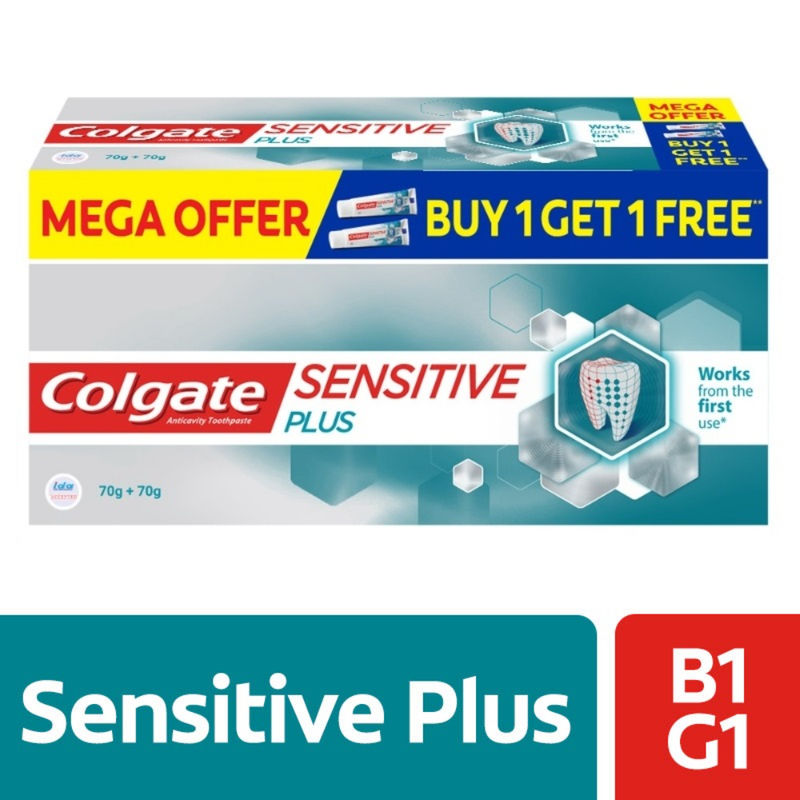 Colgate Sensitive Plus Toothpaste, for Sensitivity Relief, B1G1 Buy