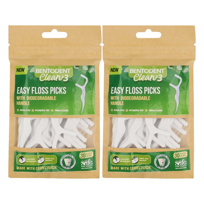 Buy Bentodent Biodegradable Dental Floss Picks Pack Of 2 Online