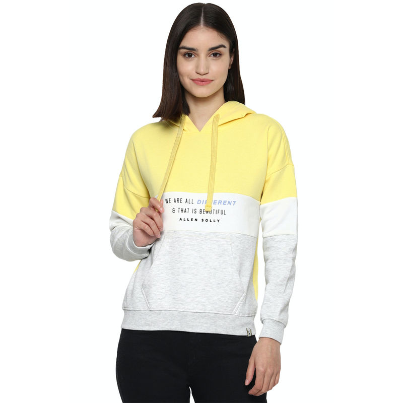Allen Solly Yellow Sweatshirt (XS)