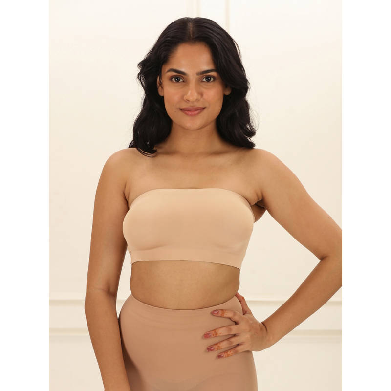 Underneat Women Non Padded Seamless Bandeau Bra (S)