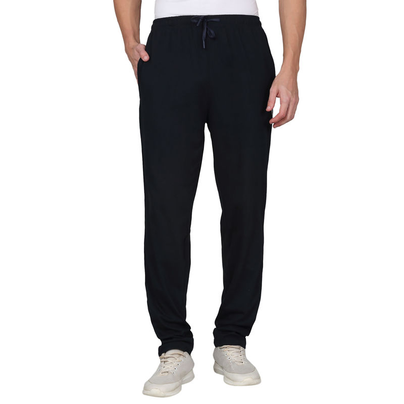 Cantabil Men Solid Navy Blue Regular Fit Casual Trackpant (2XL)