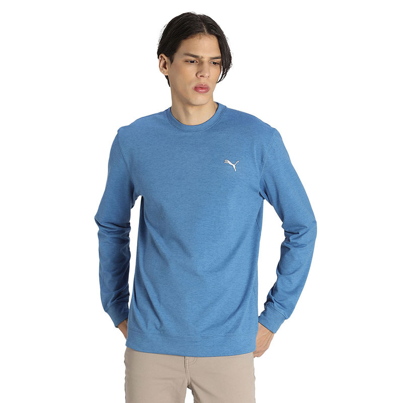 Puma Cloudspun Crewneck Mens Blue Sweatshirt (S)