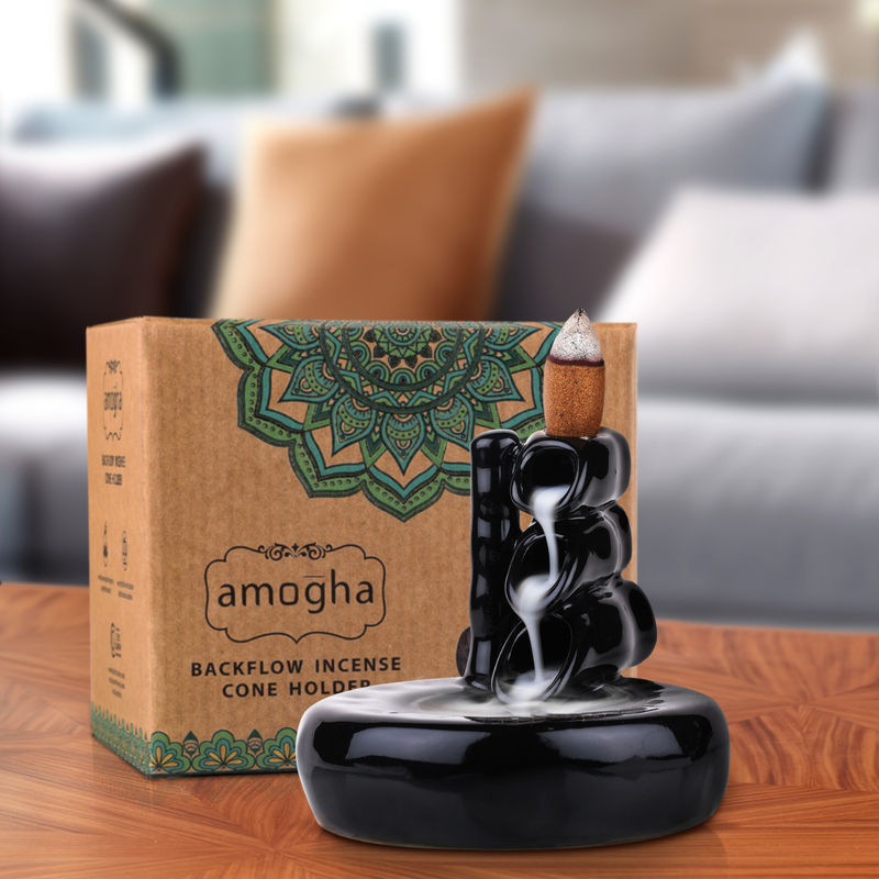 Amogha Bamboo Backflow Incense Cone Holder Buy Amogha Bamboo Backflow