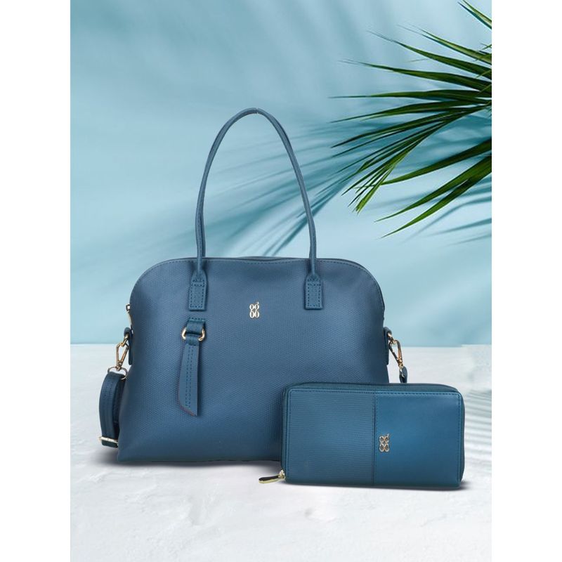 Baggit Tien Minu Green Shoulder Bag Wallet Combo (Set of 2) (L)