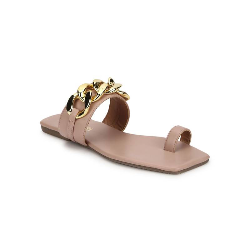 Truffle Collection Nude Solid Flats (UK 3)